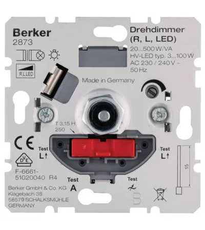 HAGER Jezgro dimera 20-500W LED 3-100W Berker 2873