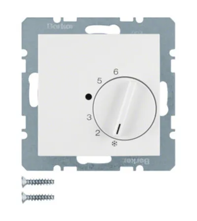 HAGER Termostat analogni S1 B3 B7 Berker 20268989 bijeli