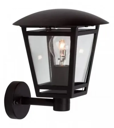 BRILLIANT Lampa vanjska zidna crna Sehrmie E27 A60 40W 230V IP44 91066A06