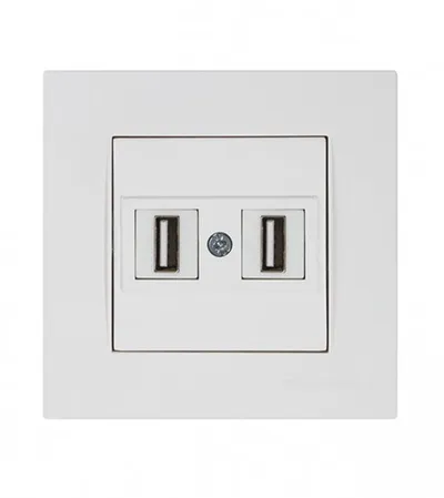 MUTLUSAN Utičnica dupla USB bijela 560101