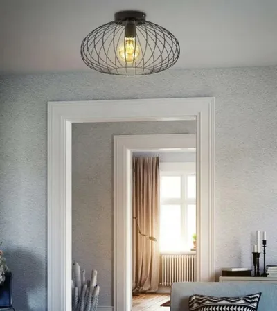 BRILLIANT Luster žičani Vintage E27 metal crni BKL1398