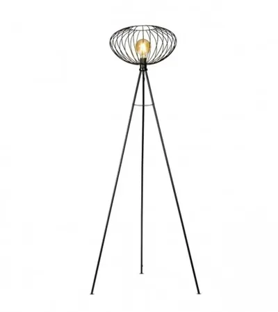 BRILLIANT Lampa stojeća žičana Retro crna GMBH 2019 BKL1470