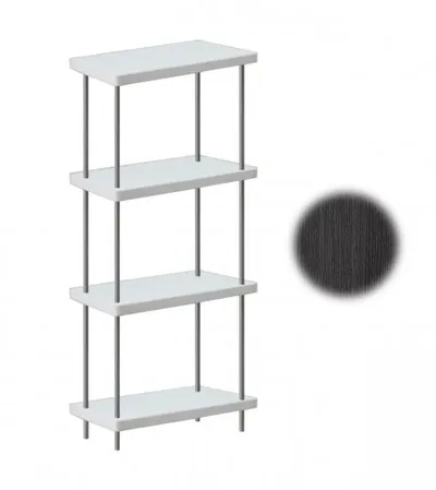MASTER Polica drvena 4 nivoa crni hrast SL13P012-LO