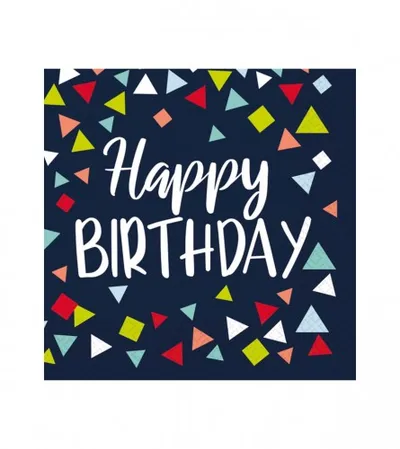 AMSCAN Salvete rođendanske Happy Birthday 16/1 512409