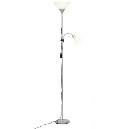 BRILLIANT Lampa podna Spari LED E27 8W 3000K siva/bijela G98811/05