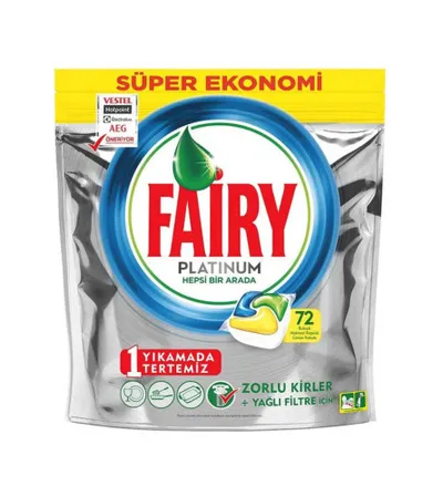 FAIRY Tablete za mašinsko pranje posuđa PLATINUM 72/1