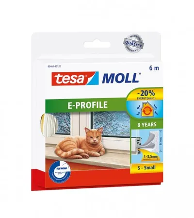 TESA Dihtung za prozore TESAMOLL E-profil 6m