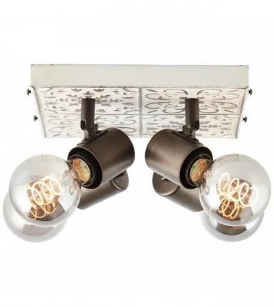 BRILLIANT Lampa spot Vagos A60 E27 4x28W crno/bijela 89676/75