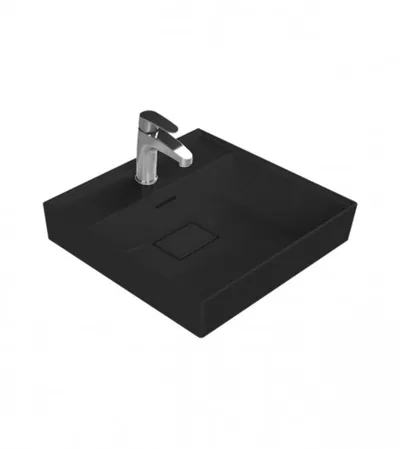 TURKUAZ Umivaonik 48x48cm crni Sharp 037007-U97