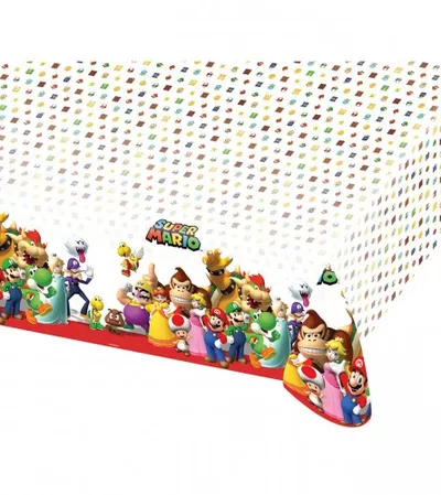 AMSCAN Stolnjak Super Mario 120x180cm 9901539