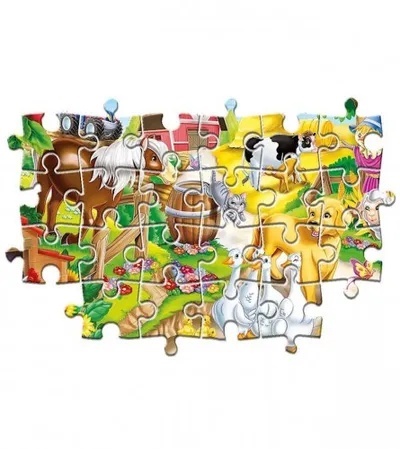 CLEMENTONI Igračka puzzle životinje 27x19cm 80332