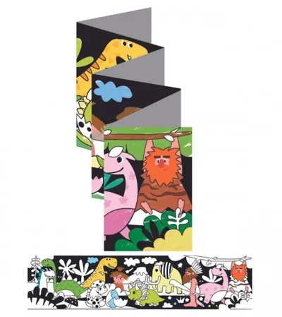 CARLETTO Igračka bojanka poster Dinosaurus CH191695