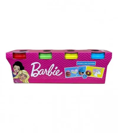 MATTEL Igračka plastelin čašice 4x140g Barbie