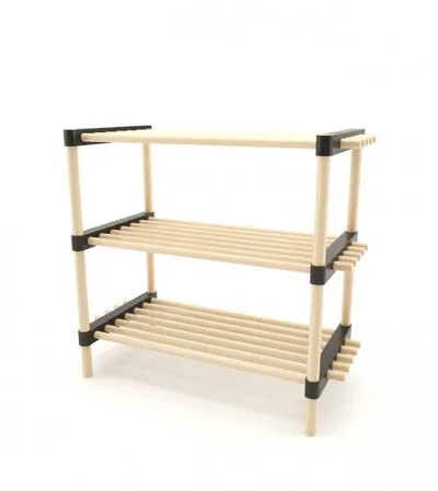 SEOWOOD Polica drvena višenamjenska 55X28X52cm SC-5503