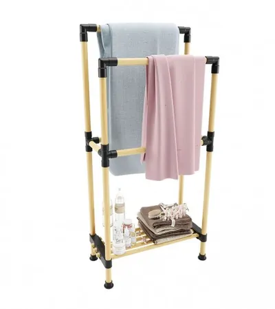 SEOWOOD Polica drvena za peškire 48X28X97cm BT-4802