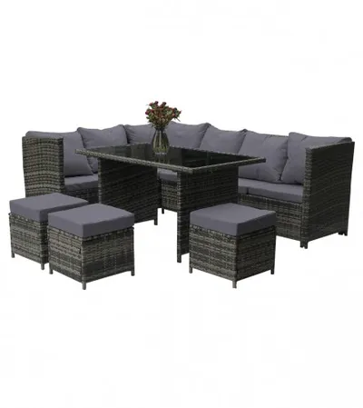 MASTER Garnitura rattan set sivi XS-SFS060