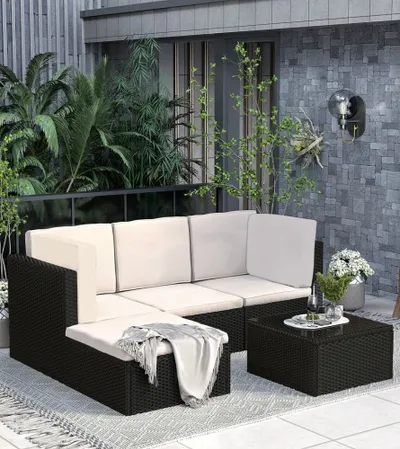 MASTER Garnitura rattan set smeđi XS-SFS020B