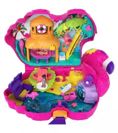 MATTEL Igračka Polly Pocket flamingo sa iznenađenjima HGC41