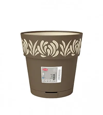 STEFANPLAST Saksija 15x15cm Gaia 88302 smeđa
