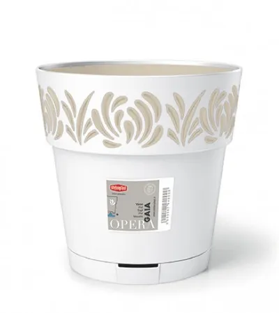 STEFANPLAST Saksija 25x25cm Gaia 88500 bijela
