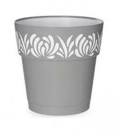 STEFANPLAST Saksija 25x25cm Gaia 88501 siva