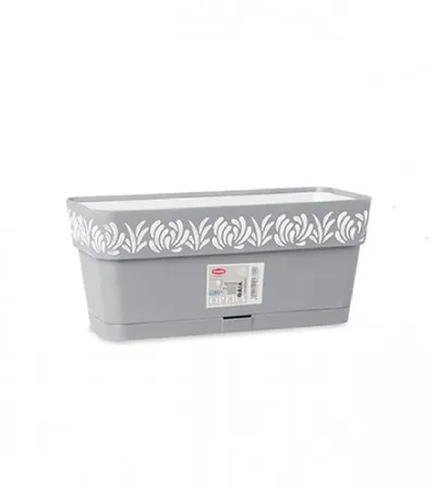 STEFANPLAST Saksija 30x13x12cm Gaia 88701 siva