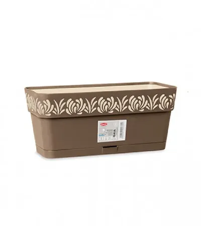 STEFANPLAST Saksija 30x13x12cm Gaia 88702 smeđa