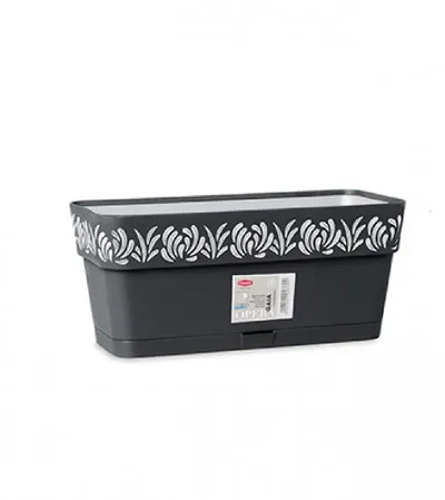 STEFANPLAST Saksija 30x13x12cm Gaia 88703 tamno siva