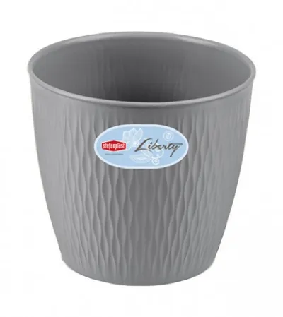 STEFANPLAST Saksija 16x15cm Liberty 87184 siva