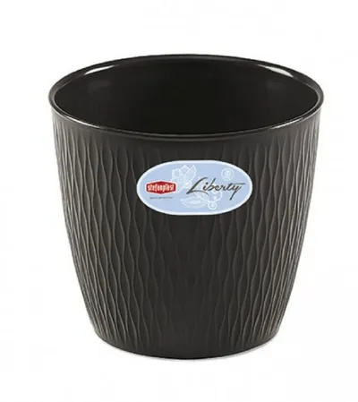 STEFANPLAST Saksija 25x23cm Liberty 87252 tamno siva