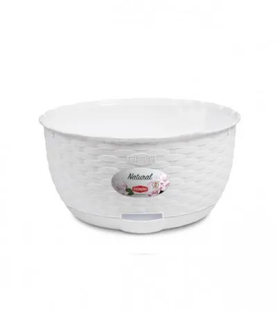 STEFANPLAST Saksija 30x14,5cm Natural 75450 bijela