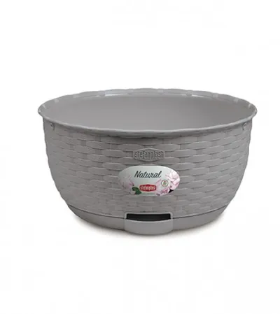 STEFANPLAST Saksija 30x14,5cm Natural 75468 siva