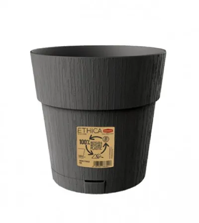 STEFANPLAST Saksija 20x19cm Ethica 68051 tamno siva
