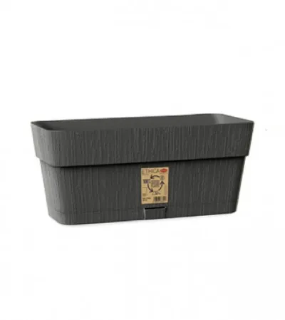 STEFANPLAST Saksija 30x13x12cm Ethica 68201 tamno siva
