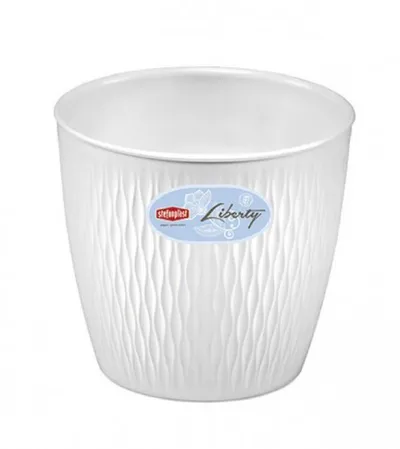 STEFANPLAST Saksija 20x19cm Liberty 87200 bijela