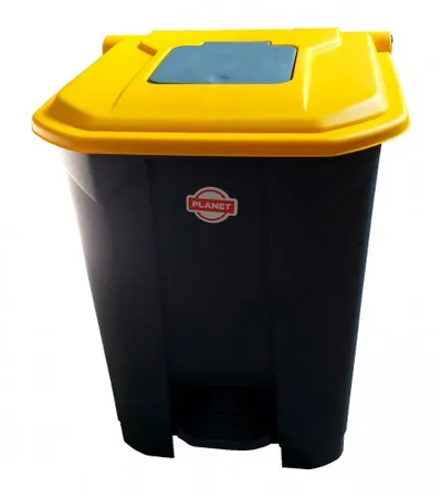 PLANET Kanta za smeće sa pedalom 50l UP226 antracit žuta