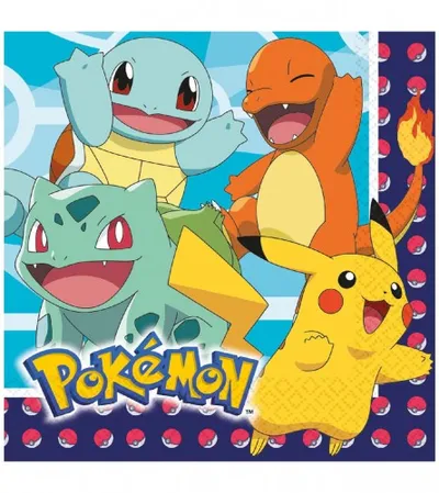 AMSCAN Salvete 16/1 Pokemon 33x33cm 9904821