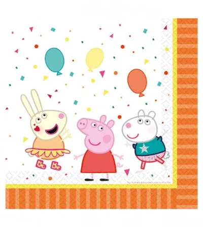 AMSCAN Salvete 33x33cm 16/1 peppa Pig 9906331