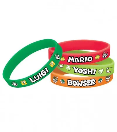 AMSCAN Narukvice dječije 6/1 Super mario 396608