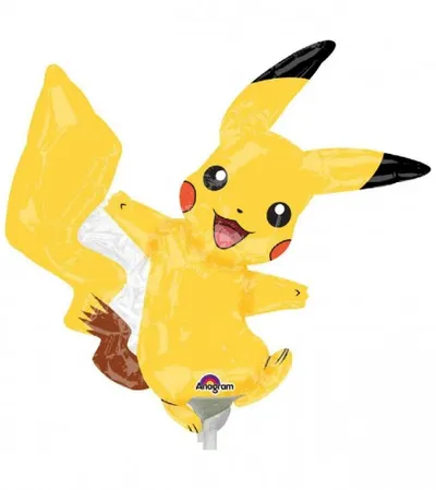 AMSCAN Balon na štapu Pikachu 30x30cm A30 3460402