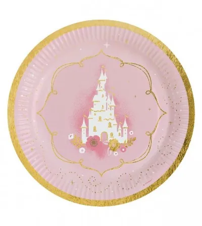 AMSCAN Tanjiri papirni 23cm 8/1 Princesss 9906311-66