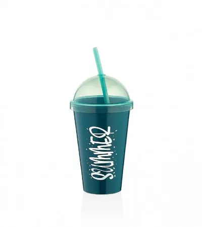 QLUX Čaša sa slamkom 450ml L-00850
