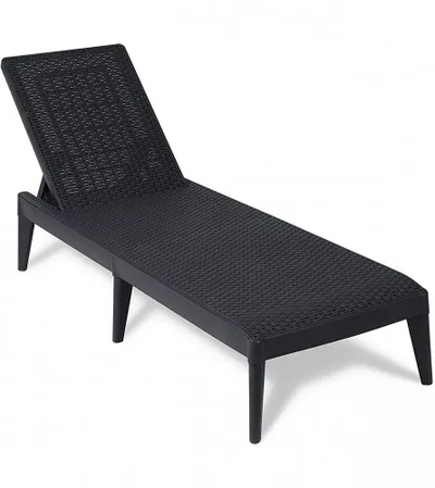 TOOMAX Ležaljka rattan Numana antracit