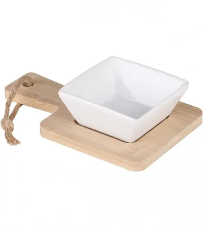 FORNORD Daska i zdjela set Bamboo Planche 16,5x10,5cm 200158