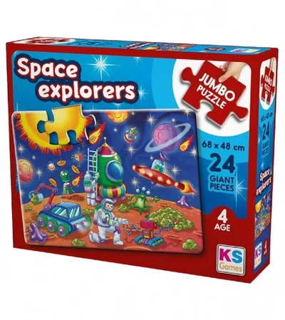 KS GAMES Igračka puzzle jumbo Svemir JP31011 68x48cm 24 dijela