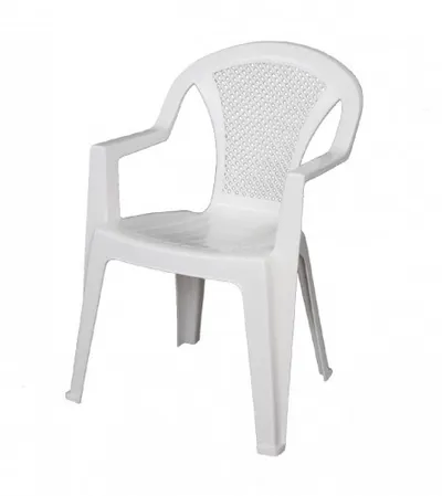 ARETA Stolica ISCHIA 57x58,5x81,5cm PVC bijela