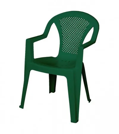 ARETA Stolica ISCHIA 57x58,5x81,5cm PVC zelena
