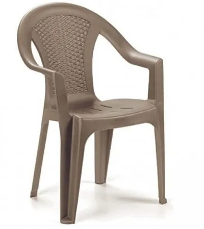 ARETA Stolica ISCHIA 57x58,5x81,5cm PVC smeđa