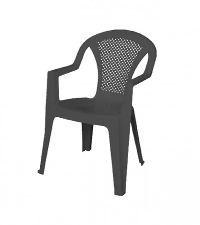 ARETA Stolica ISCHIA 57x58,5x81,5cm PVC antracit