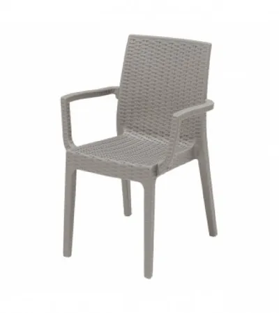 ARETA Stolica DAFNE 55x54x85cm PVC smeđa